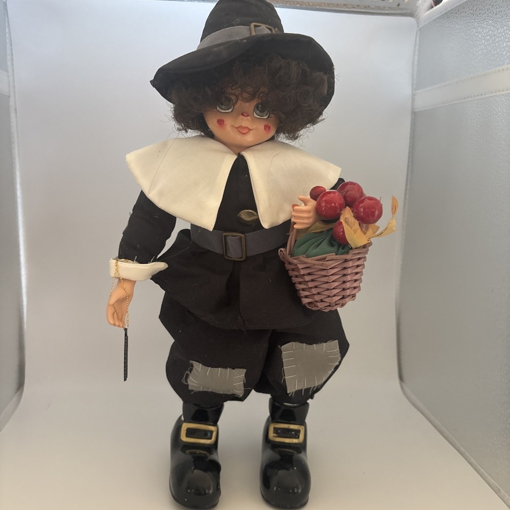 Vtg 1986 Brinn's Pilgrim Doll Collectible Limited Edition Nov Calendar NOS